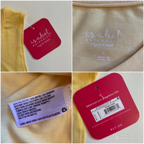 Maternity Summer Bundle | Lot of Maternity Tank Tops (2) + Maternity Shorts S/6 - Picture 3 of 15